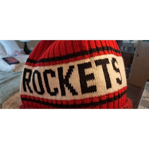 NBA Houston Rockets NWT Beanie w/ removable Palm knit OSFM - Picture 3 of 4